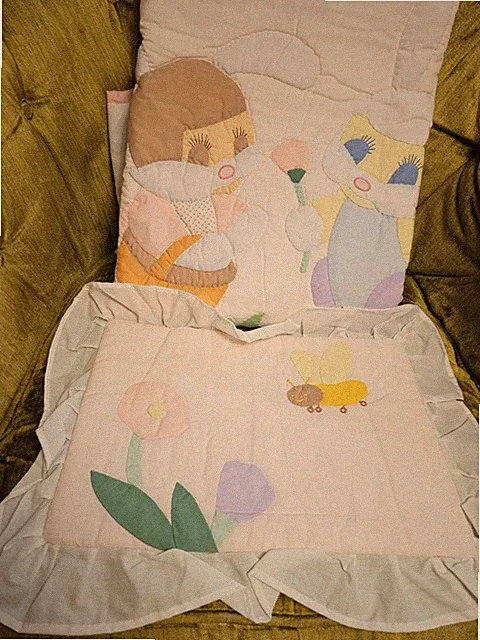 Handmade long cushion crib padding bedding
