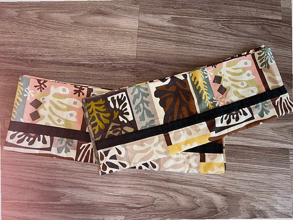 Graphic Leaves Handmade Pillowcases cotton Standard Size pillowcase Set Of 2