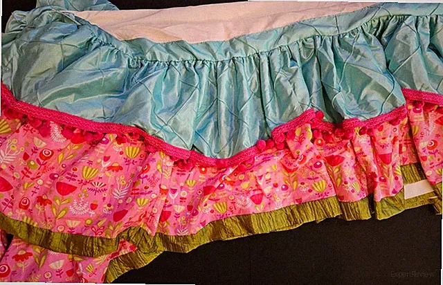 Ruffled Tweener Daybed or Twin Bed Skirt. Gorgeous