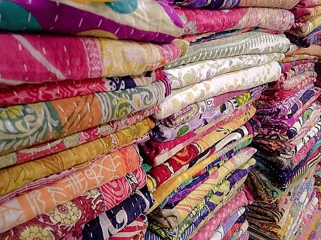 WHOLESALE LOT INDIAN VINTAGE KANTHA BLANKET THROW HIPPY QUILT BOHEMIAN